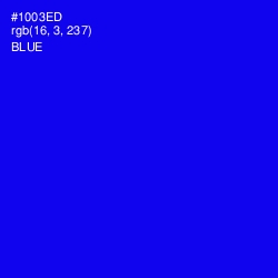 #1003ED - Blue Color Image