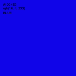 #1004E9 - Blue Color Image