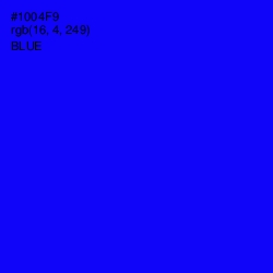 #1004F9 - Blue Color Image