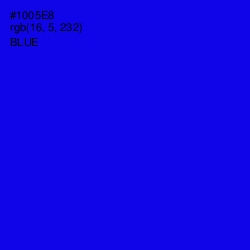 #1005E8 - Blue Color Image