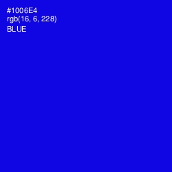 #1006E4 - Blue Color Image