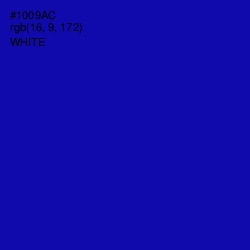 #1009AC - Ultramarine Color Image