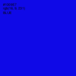 #1009E7 - Blue Color Image