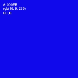 #1009EB - Blue Color Image