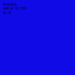 #100AE6 - Blue Color Image