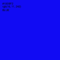 #100BF2 - Blue Color Image