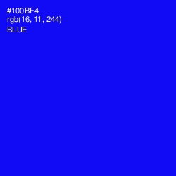 #100BF4 - Blue Color Image