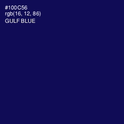 #100C56 - Gulf Blue Color Image