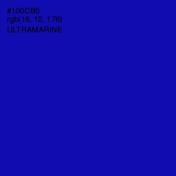 #100CB0 - Ultramarine Color Image