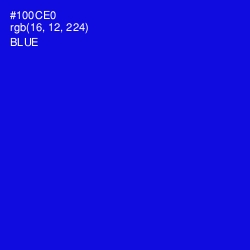 #100CE0 - Blue Color Image