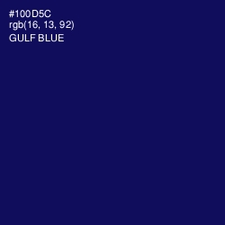 #100D5C - Gulf Blue Color Image
