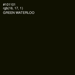 #101101 - Green Waterloo Color Image