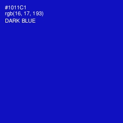 #1011C1 - Dark Blue Color Image