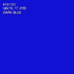 #1011D1 - Dark Blue Color Image