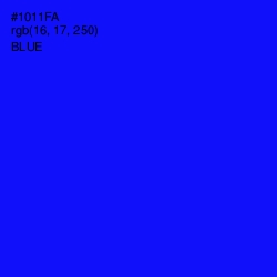 #1011FA - Blue Color Image