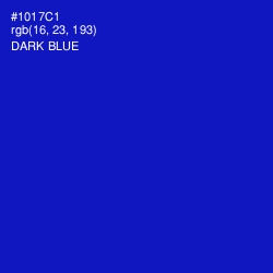 #1017C1 - Dark Blue Color Image