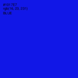 #1017E7 - Blue Color Image