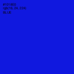 #1018E0 - Blue Color Image