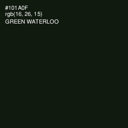 #101A0F - Green Waterloo Color Image