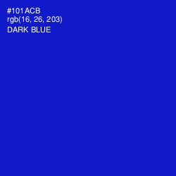 #101ACB - Dark Blue Color Image