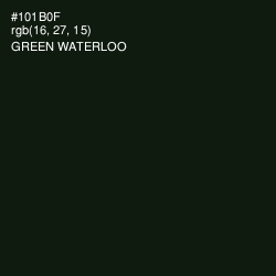 #101B0F - Green Waterloo Color Image