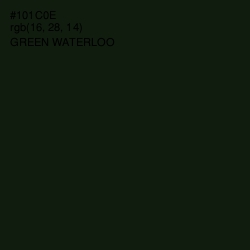 #101C0E - Green Waterloo Color Image