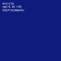 #101C7D - Deep Koamaru Color Image