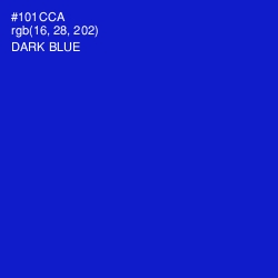 #101CCA - Dark Blue Color Image