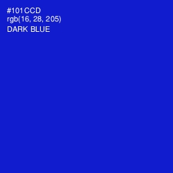 #101CCD - Dark Blue Color Image