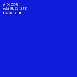 #101CDB - Dark Blue Color Image