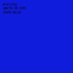 #101CDC - Dark Blue Color Image