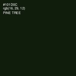 #101D0C - Pine Tree Color Image