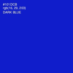 #101DCB - Dark Blue Color Image