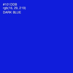 #101DDB - Dark Blue Color Image