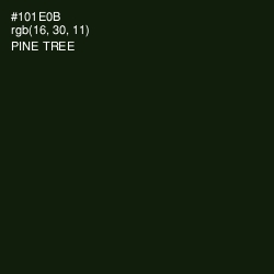 #101E0B - Pine Tree Color Image