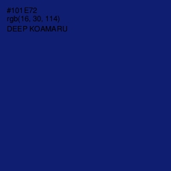 #101E72 - Deep Koamaru Color Image