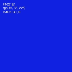 #1021E1 - Dark Blue Color Image