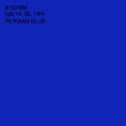 #1024B8 - Persian Blue Color Image