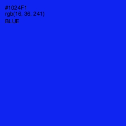 #1024F1 - Blue Color Image