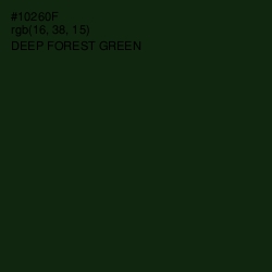 #10260F - Deep Forest Green Color Image