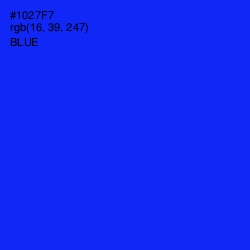 #1027F7 - Blue Color Image