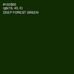 #102B00 - Deep Forest Green Color Image