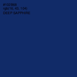 #102B68 - Deep Sapphire Color Image