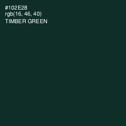 #102E28 - Timber Green Color Image