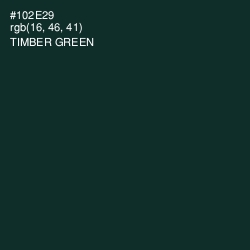 #102E29 - Timber Green Color Image