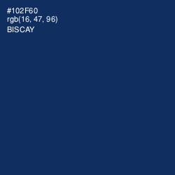 #102F60 - Biscay Color Image