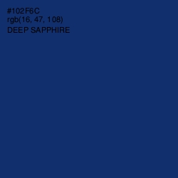 #102F6C - Deep Sapphire Color Image