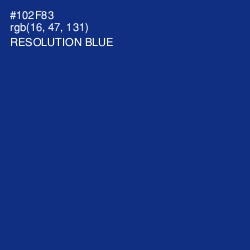 #102F83 - Resolution Blue Color Image