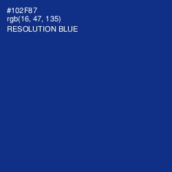#102F87 - Resolution Blue Color Image