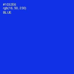 #1032E6 - Blue Color Image